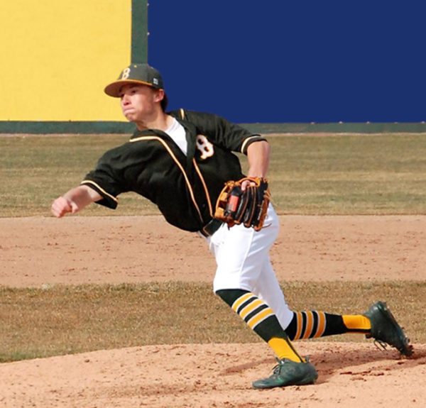 Baseball pitcher mid-throw — shoulder pain treatment